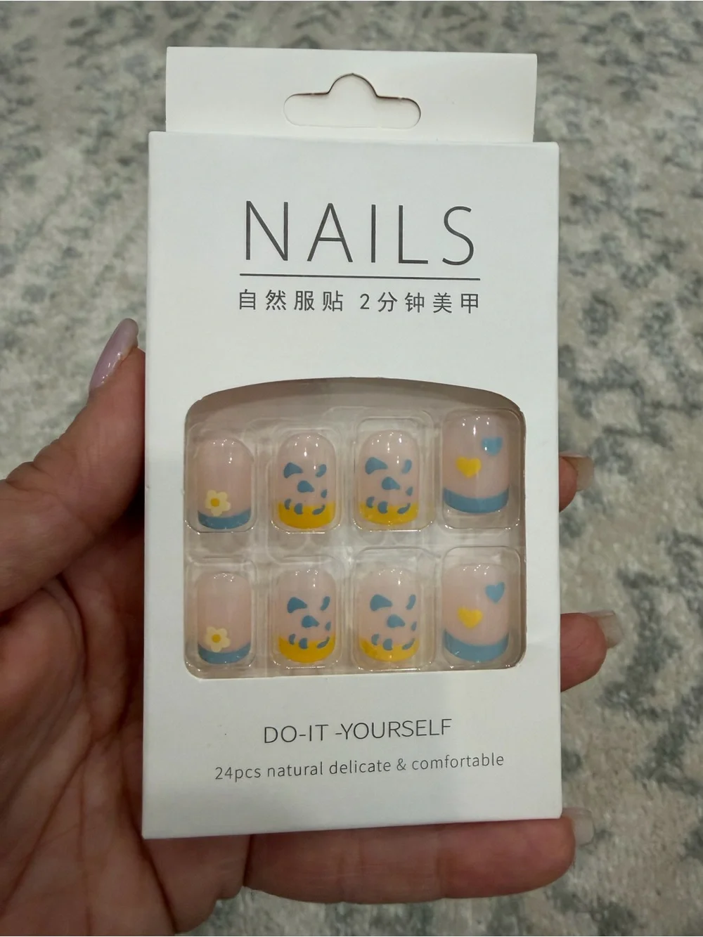 2-Pack Press-On Nails 24 Pc